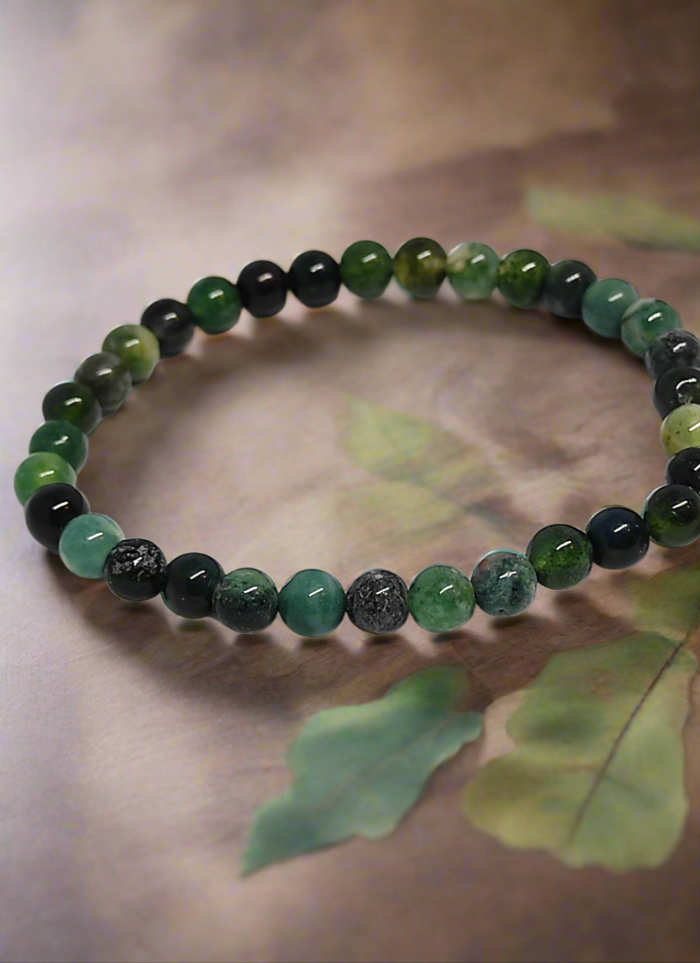 Bracelet "Ancrage" Agate mousse