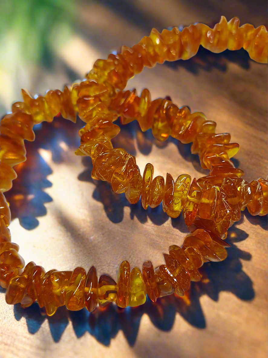Bracelet baroque "Dynamisme" Ambre de la Baltique