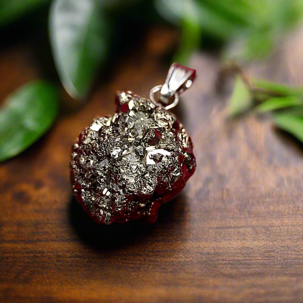 Pendentif "Réussite" Pyrite brute