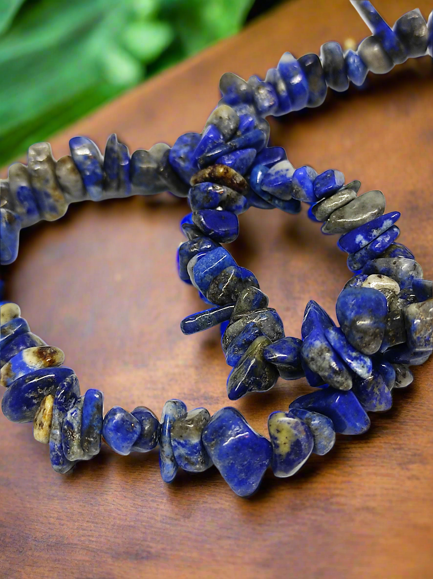 Bracelet baroque "Sagesse" Lapis lazuli