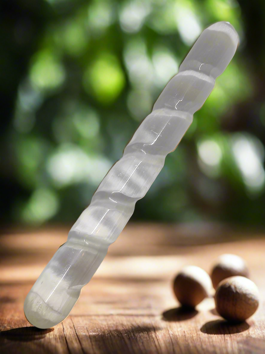 Bâton de massage torsadé Sélénite