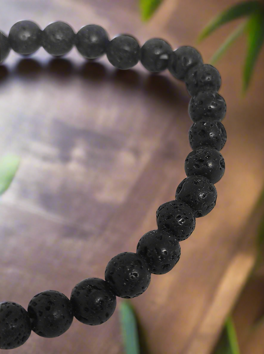 Bracelet "Puissance Indomptable" Pierre de lave