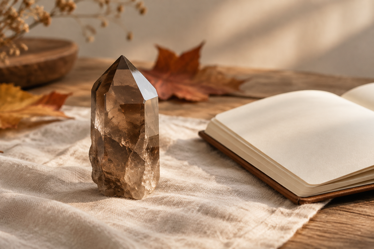Tout savoir sur le quartz fumé : une pierre pour revenir à l'essentiel