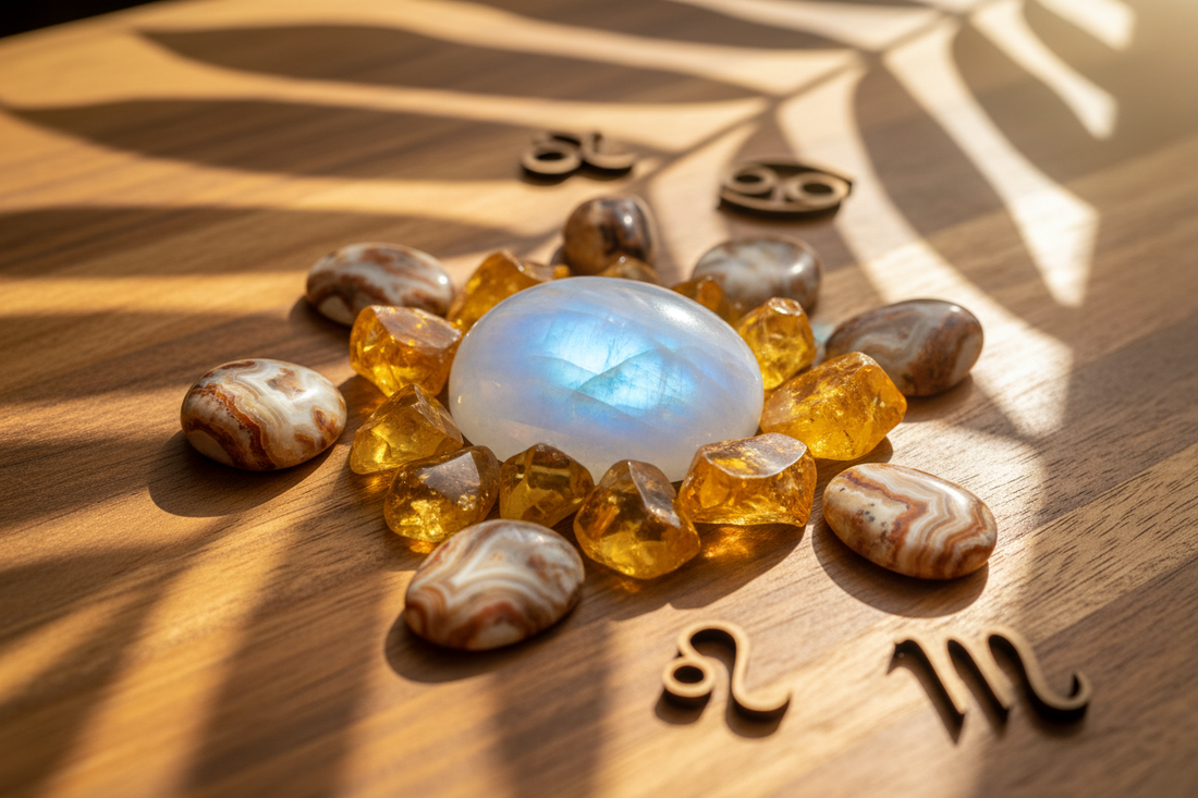 Les pierres des signes d'été : Cancer, Lion, Vierge