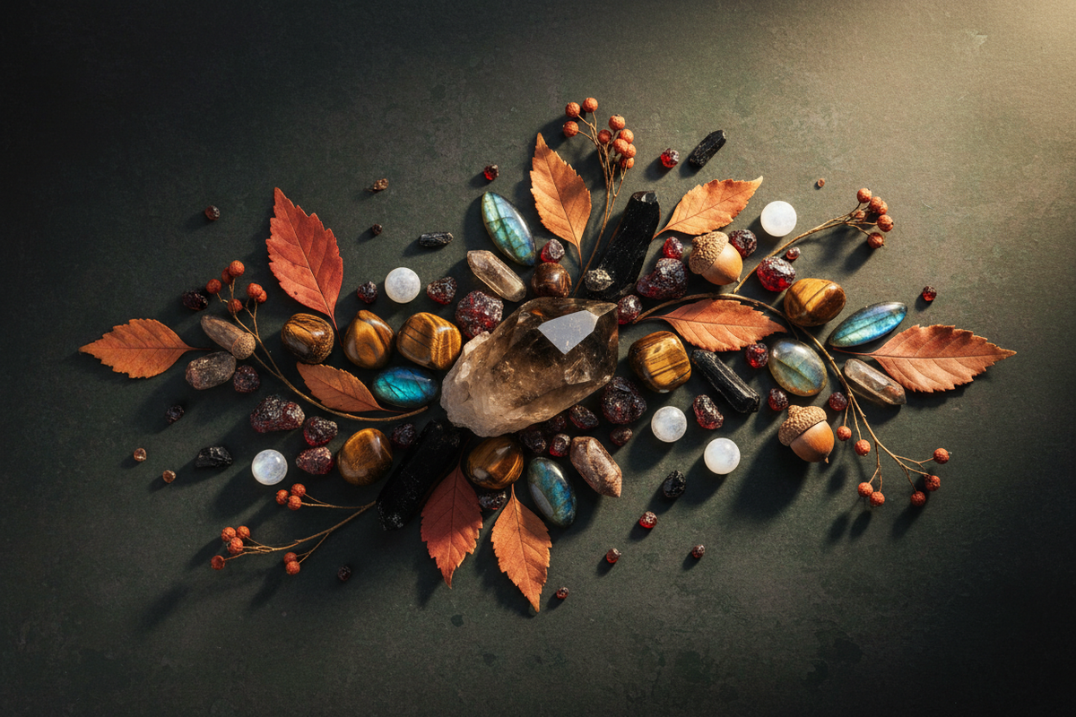 Les pierres pour l'automne : ancrage, transformation et douceur