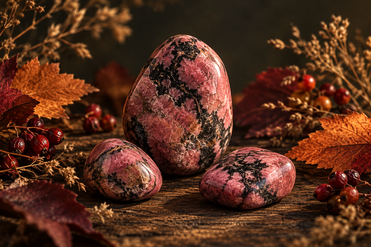 Tout savoir sur la rhodonite : nuances roses et symbolique de douceur