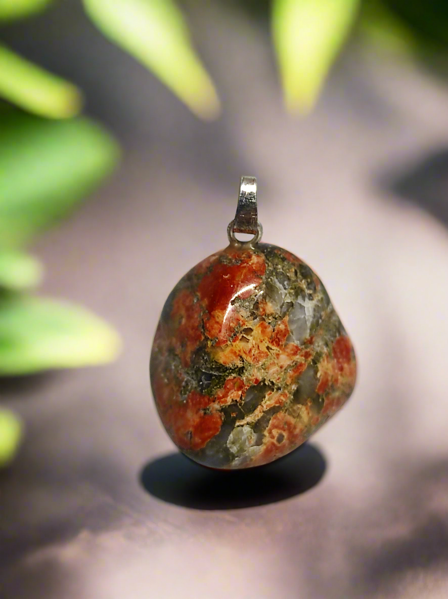 Pendentif "Libération" Unakite