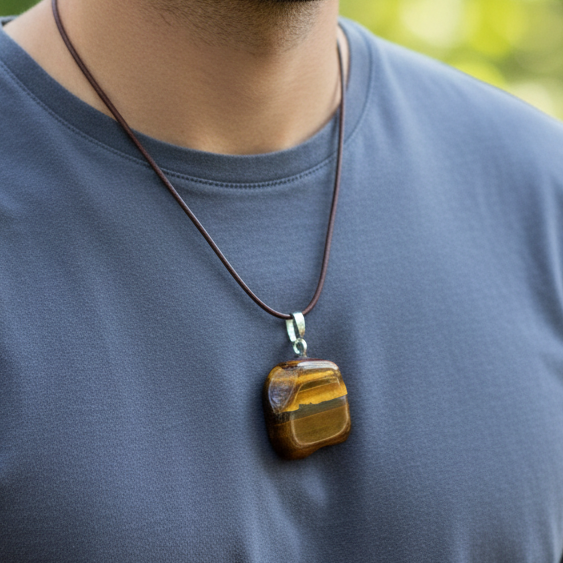 Pendentif Force Œil de tigre