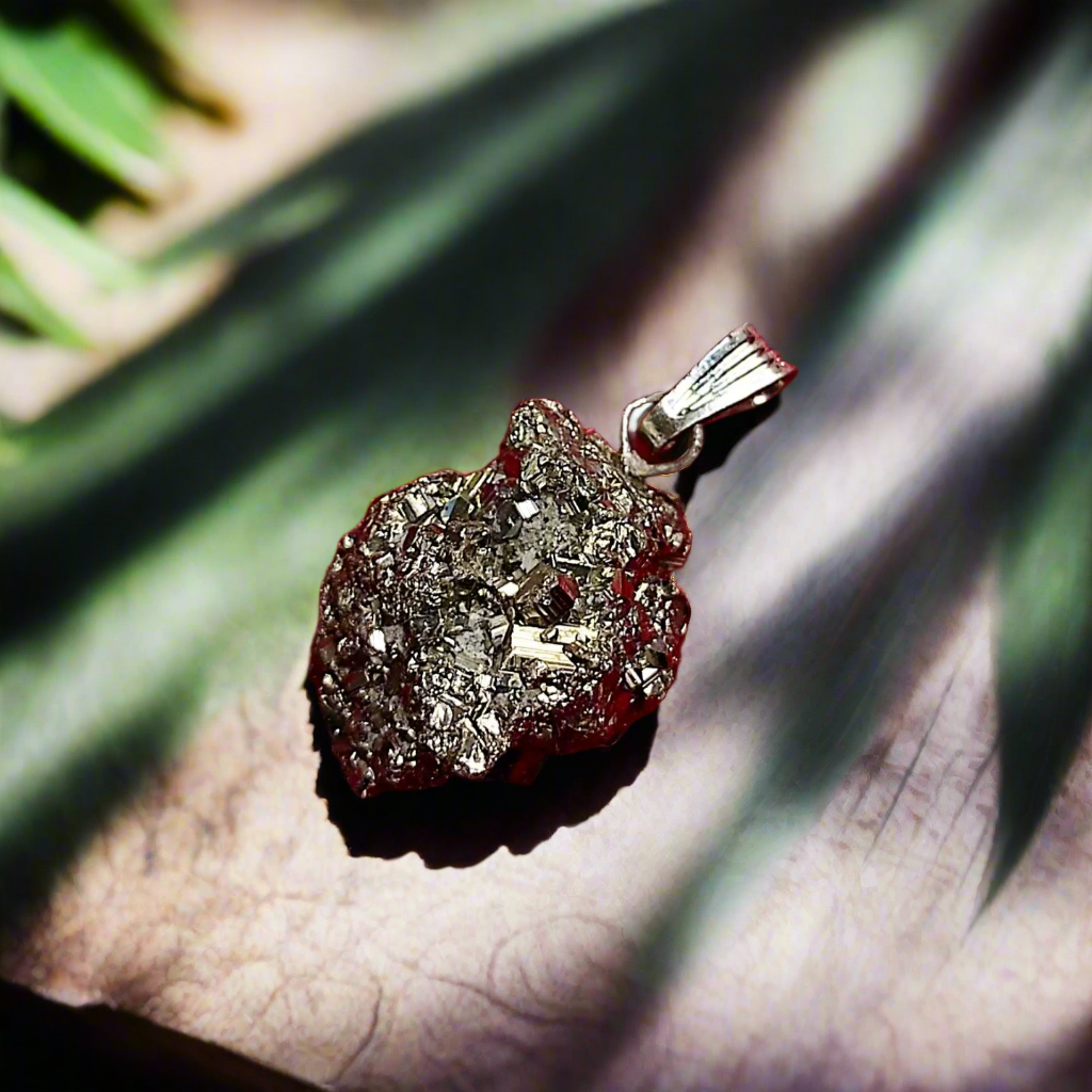Pendentif "Réussite" Pyrite brute