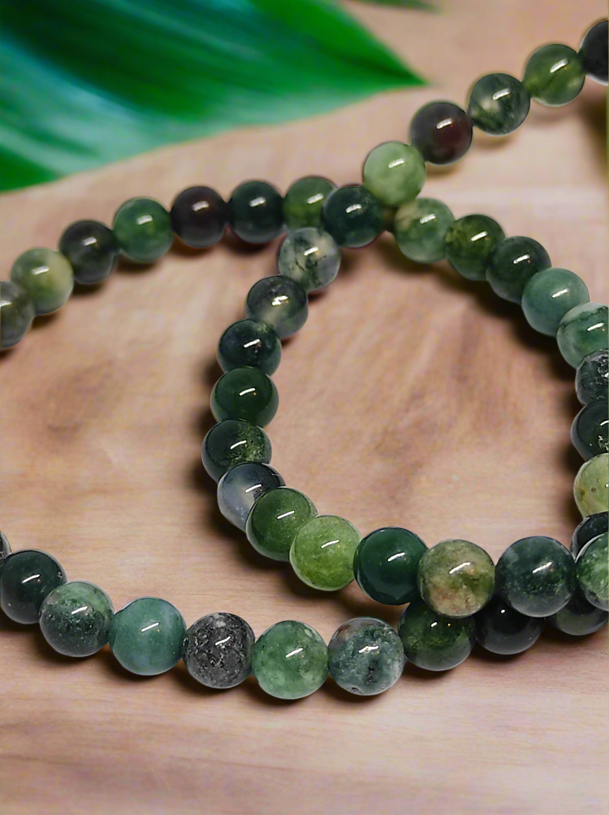 Bracelet "Ancrage" Agate mousse