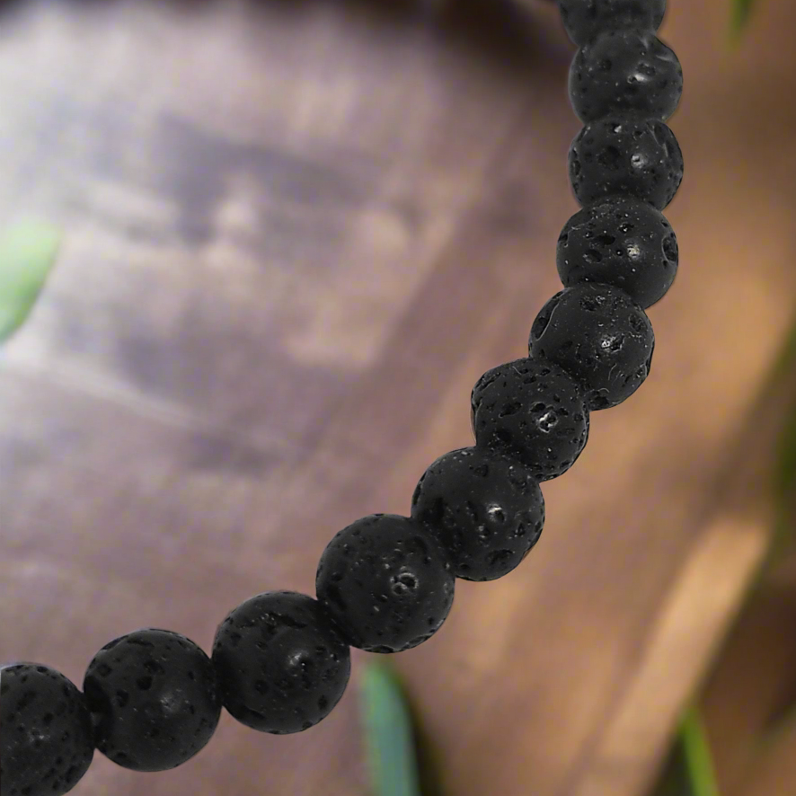 Bracelet Puissance Indomptable Pierre de lave