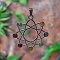 Pendentif Atome 7 chakras