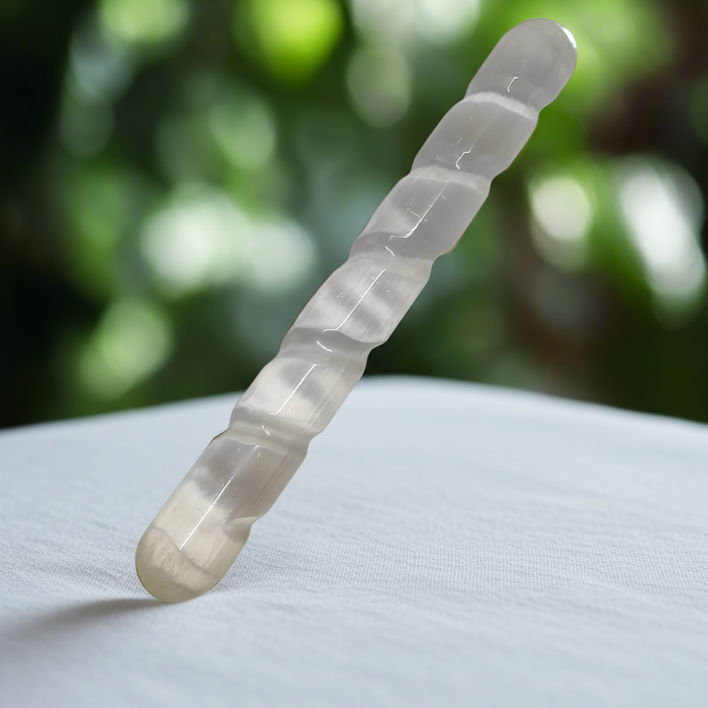 Bâton de massage torsadé Sélénite