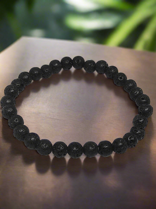 Bracelet "Puissance Indomptable" Pierre de lave