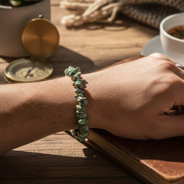 Bracelet baroque Harmonie Turquoise africaine