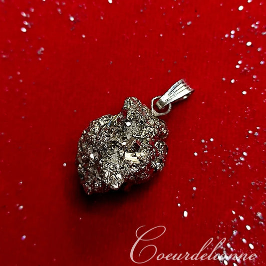 Pendentif "Réussite" Pyrite brute