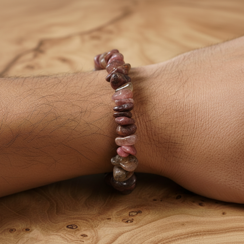 Bracelet baroque Affection Rhodonite