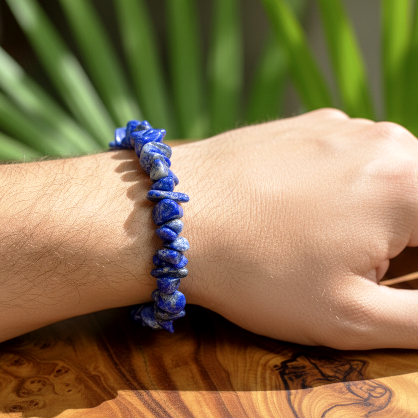 Bracelet baroque Sagesse Lapis lazuli