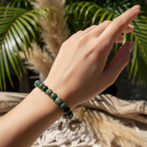 Bracelet Ancrage Agate mousse
