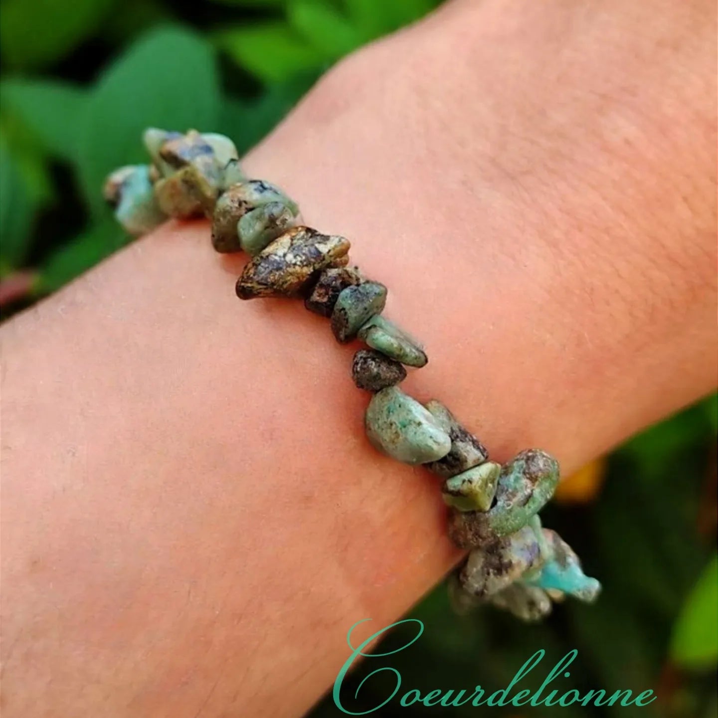 Bracelet baroque "Harmonie" Turquoise africaine