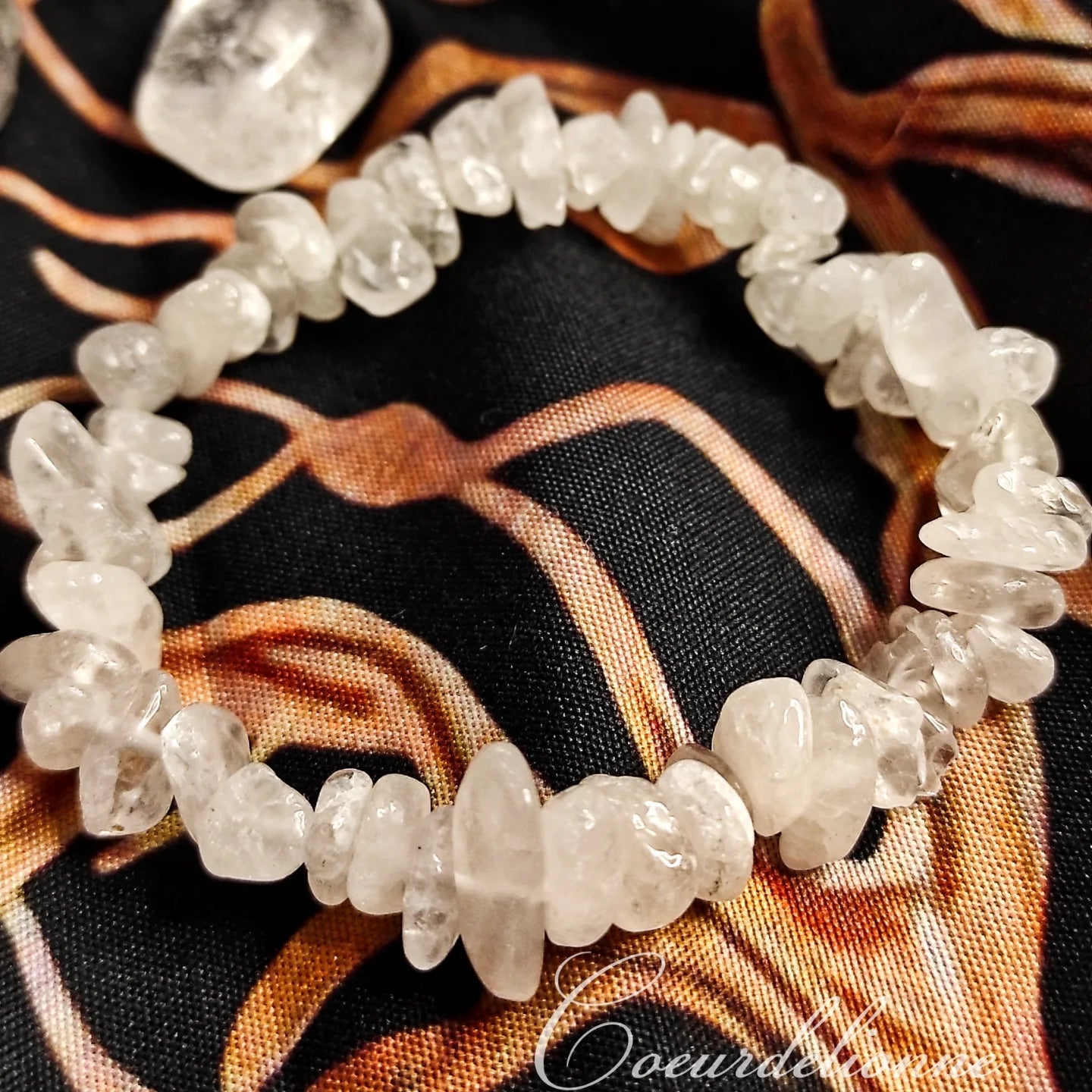 Bracelet baroque "Clairvoyance" Cristal de roche