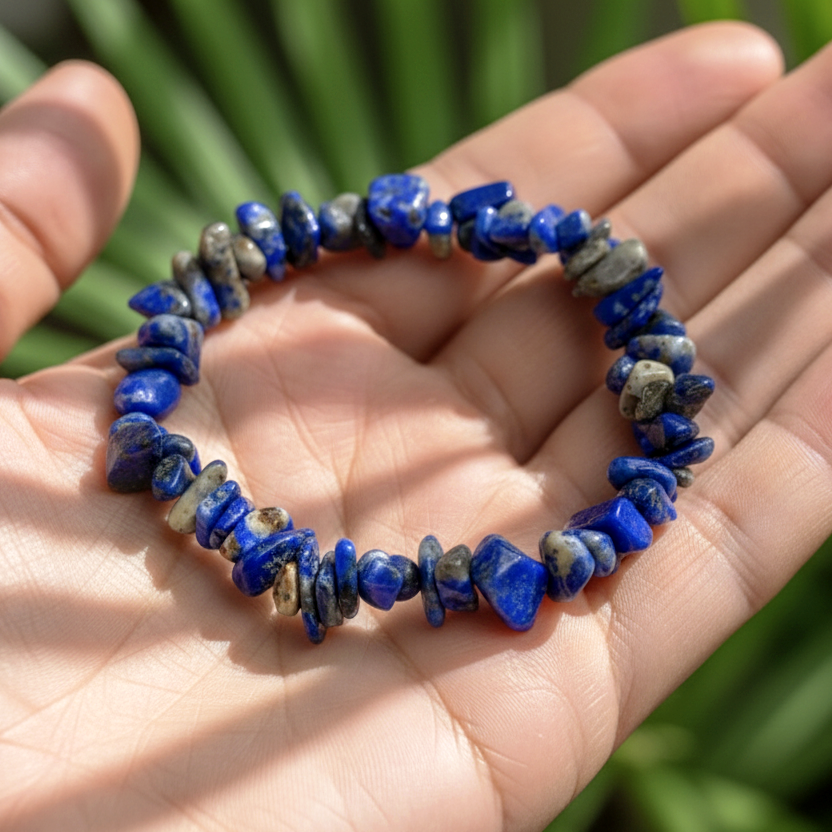 Bracelet baroque Sagesse Lapis lazuli