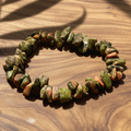 Bracelet baroque Libération Unakite