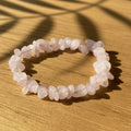 Bracelet baroque Amour Quartz rose