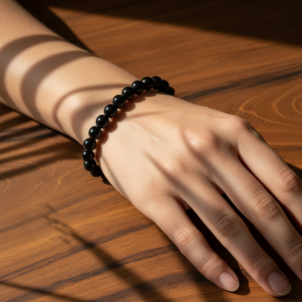 Bracelet Confiance Obsidienne noire