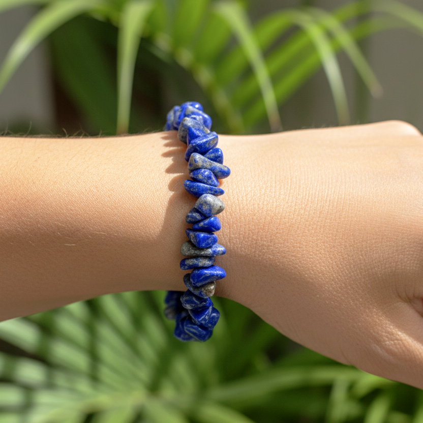 Bracelet baroque Sagesse Lapis lazuli