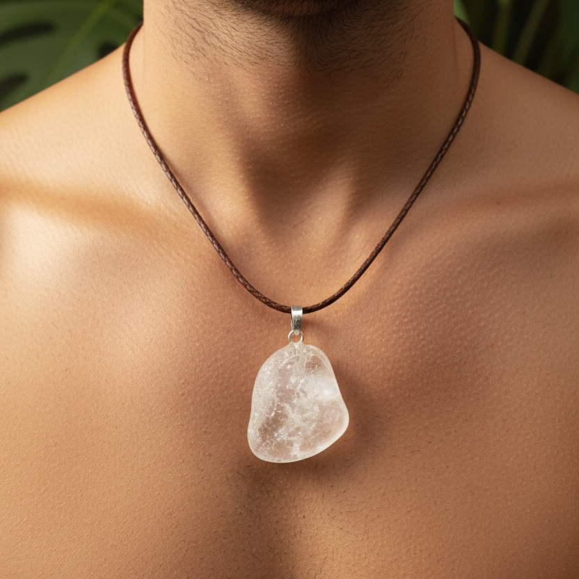 Pendentif Clairvoyance Cristal de roche