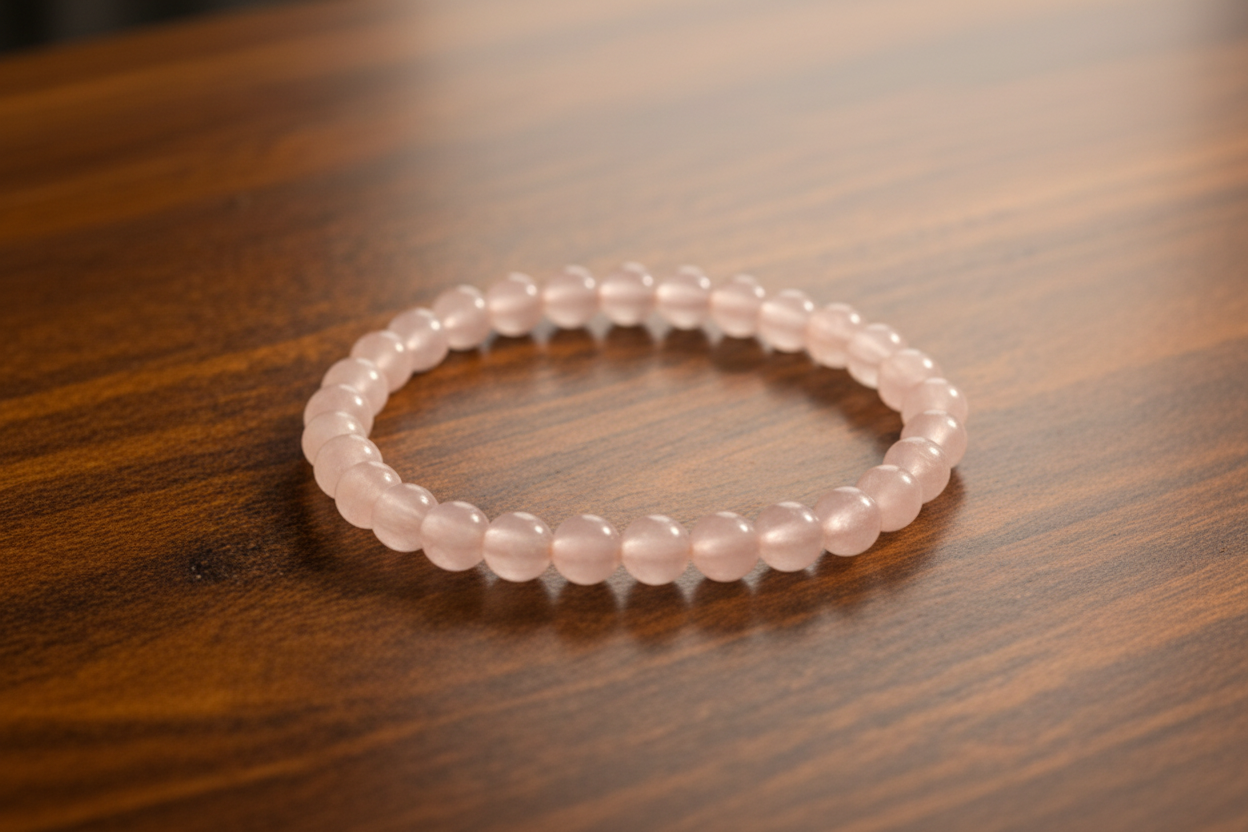 Bracelet Amour Quartz rose