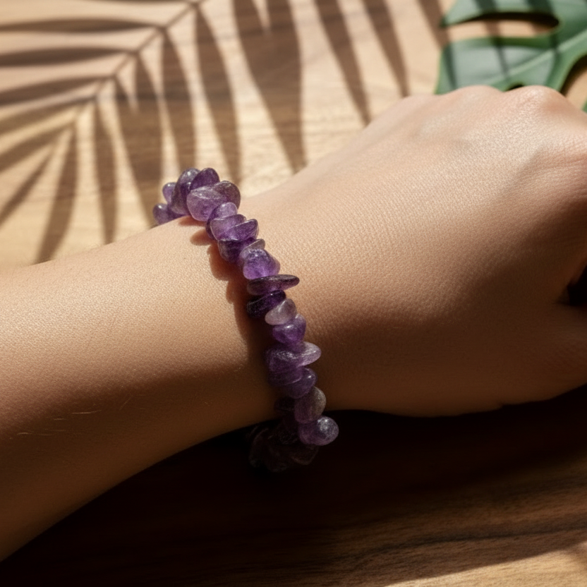 Bracelet baroque Intuition Améthyste du Brésil