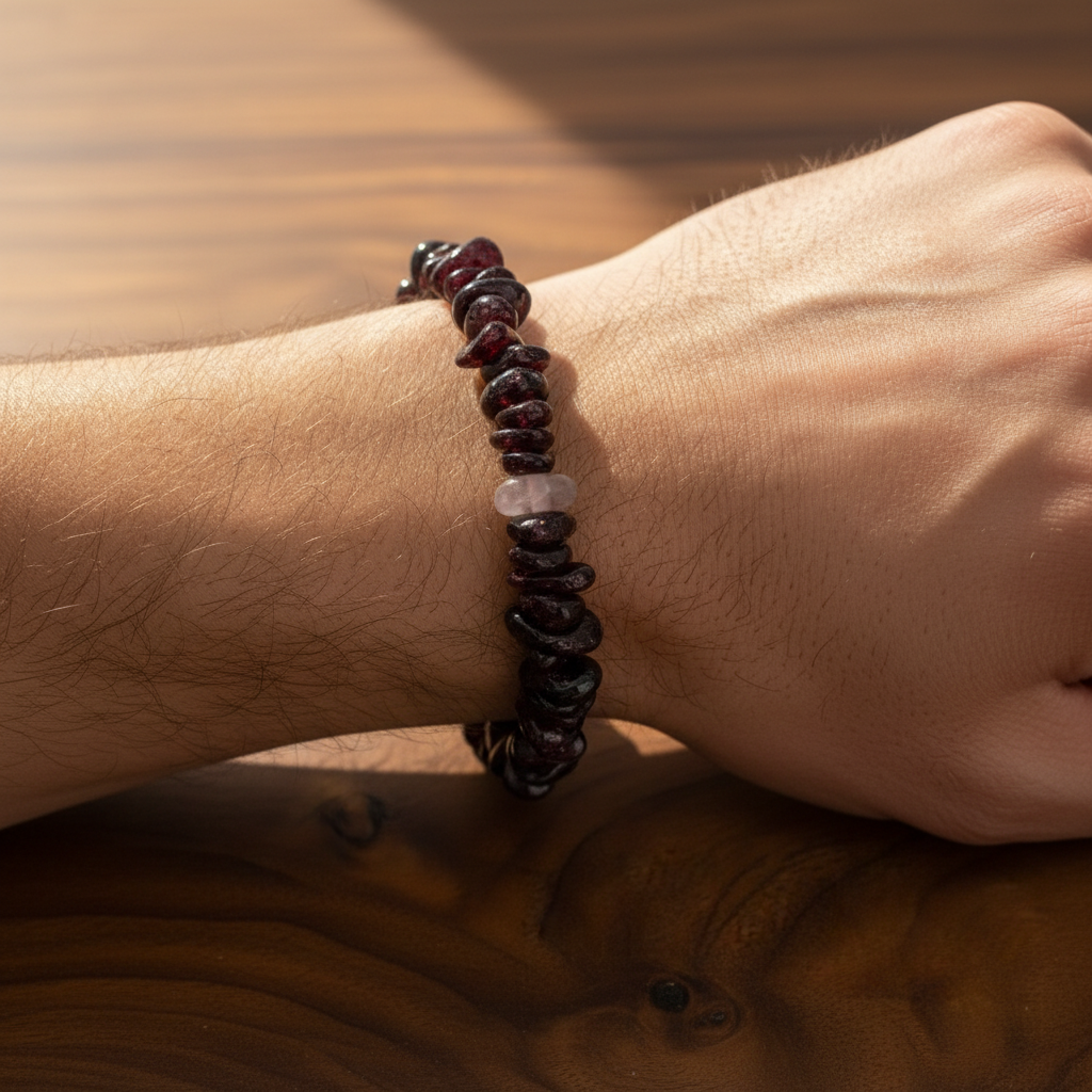 Bracelet baroque Bravoure Grenat Almandin