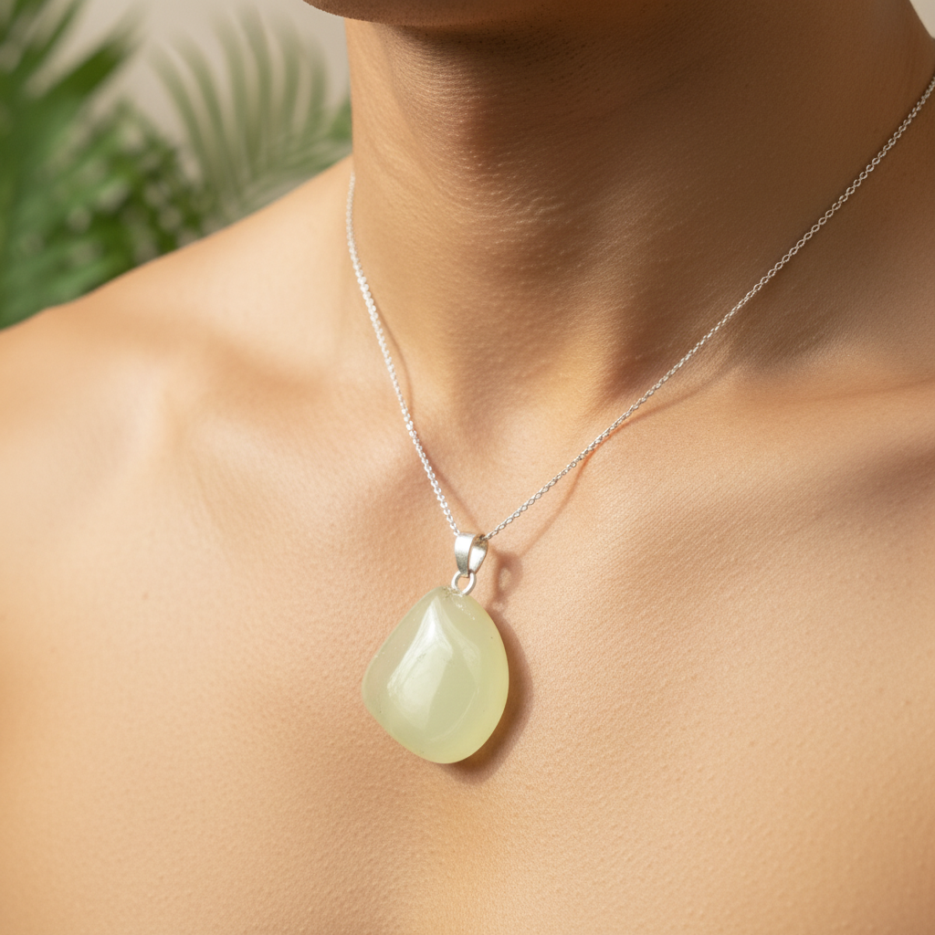 Pendentif Équilibre Jade néphrite