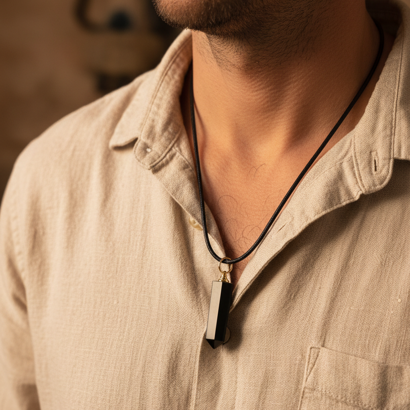 Pendentif pointe Protection Onyx
