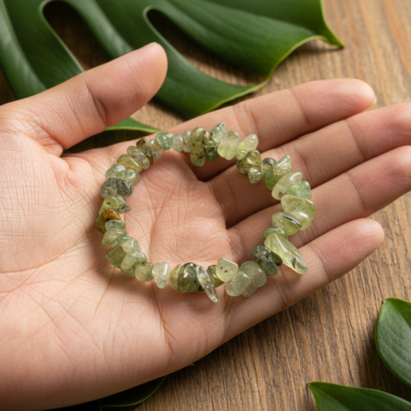 Bracelet baroque Bienveillance Préhnite