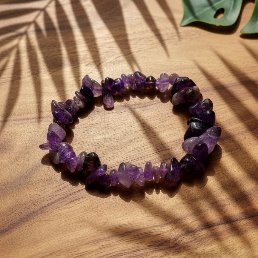 Bracelet baroque Intuition Améthyste du Brésil