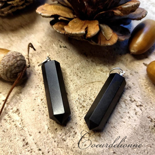 Pendentif pointe "Protection" Onyx