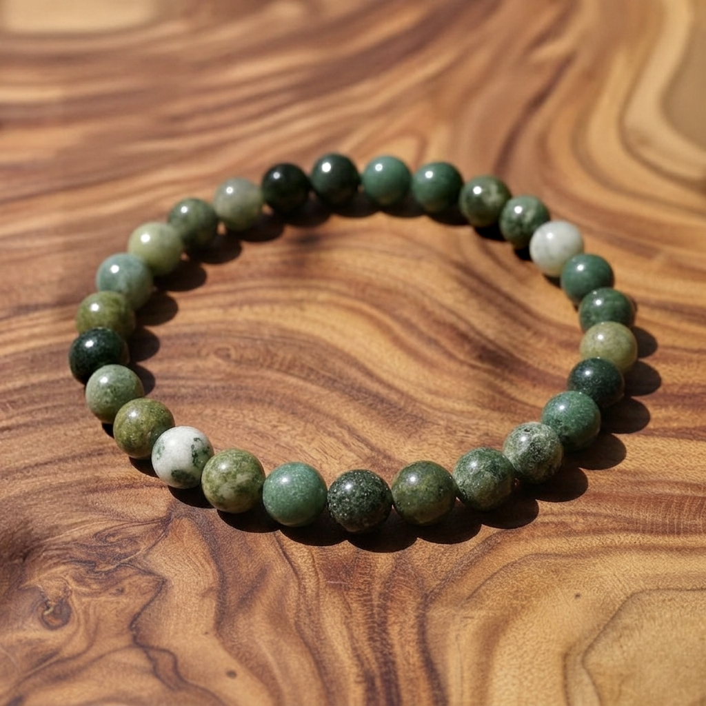 Bracelet Ancrage Agate mousse