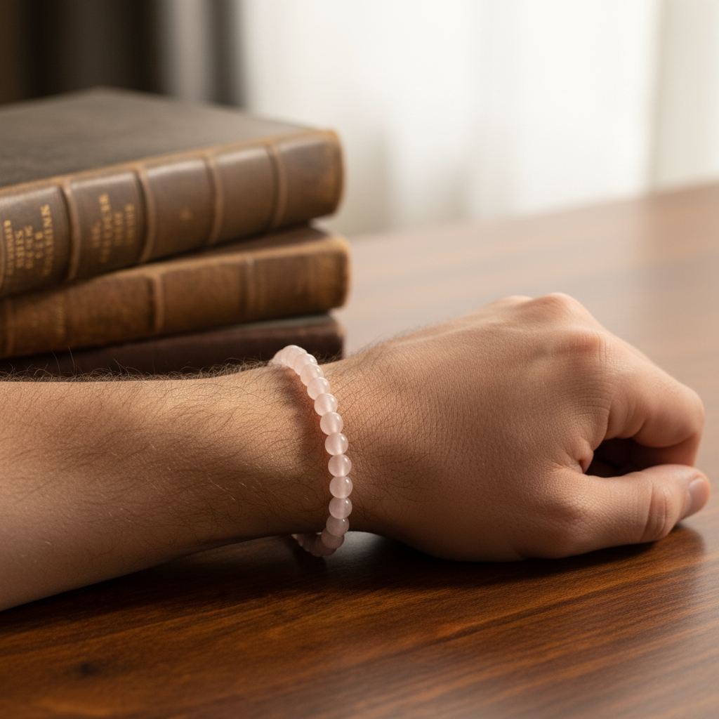 Bracelet Amour Quartz rose