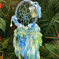 Attrape-rêves Élégance en Bleu et Vert Pastel