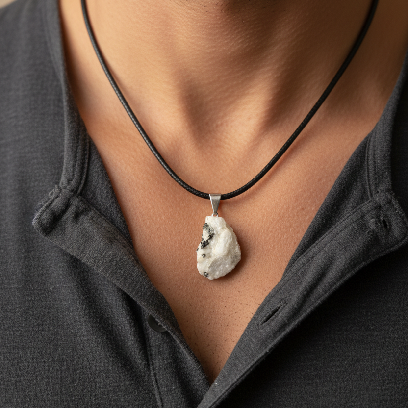 Pendentif Douceur Péristérite brute