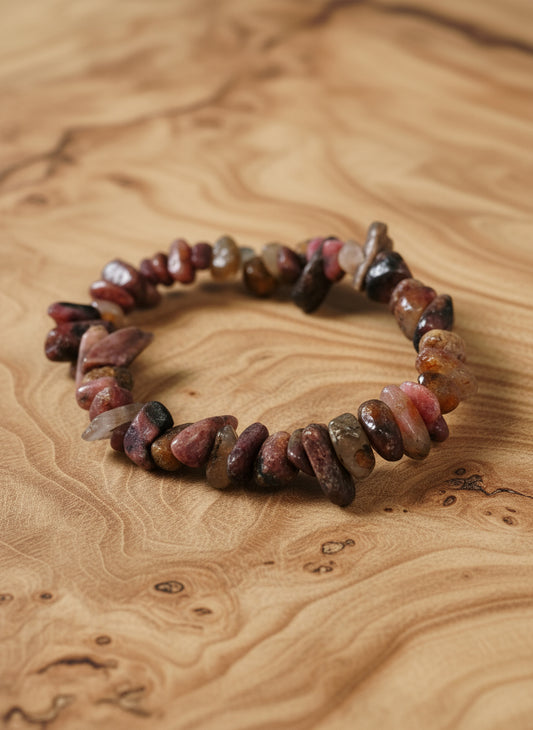 Bracelet baroque Affection Rhodonite
